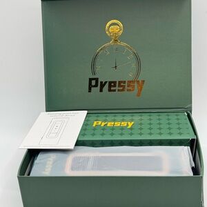 Pressy Hair Styling Tool in Green Box